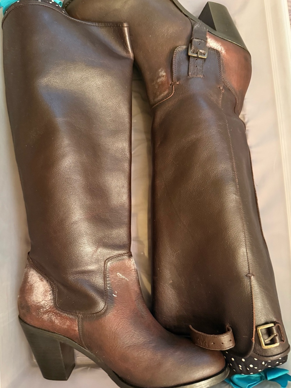 Ariat Brown Leather Riding Boots - Women's Stylish Knee High